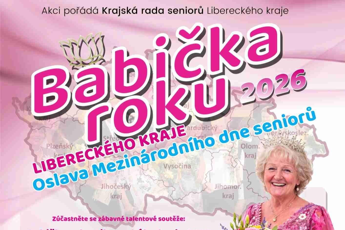 Pro seniory: BABIČKA LIBERECKÉHO KRAJE 2026 A OSLAVY MEZINÁRODNÍHO DNE SENIORŮ